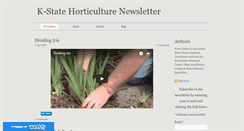 Desktop Screenshot of ksuhortnewsletter.org